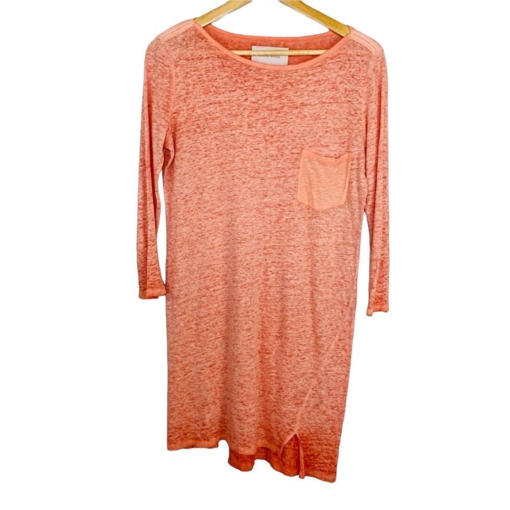 Brochu Walker linen asymmetric hemline dress small